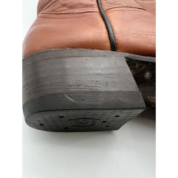 Tony Lama 6084 Brown Marble Leather Western Cowboy Boot Size 6 D Men  / Woman 8 - Picture 4 of 16